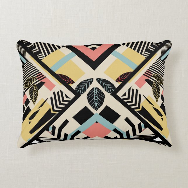 Minimalistisch geometrisch: Patroonontwerp Accent Kussen (Voorkant)