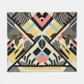 Minimalistisch geometrisch: Patroonontwerp Fleece Deken (Voorkant (Horizontaal))