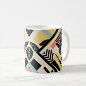 Minimalistisch geometrisch: Patroonontwerp Koffiemok (Voorkant rechts)