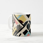 Minimalistisch geometrisch: Patroonontwerp Koffiemok (Voorkant links)
