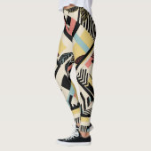 Minimalistisch geometrisch: Patroonontwerp Leggings (Links)