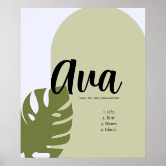 Minimalistisch geometrisch Poster met op Natuur ge