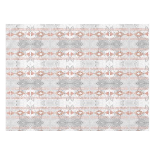 minimalistisch geometrisch roos goud aztec witte m tafelkleed (Voorkant (Horizontaal))