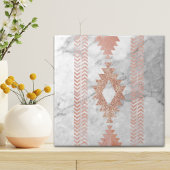 minimalistisch geometrisch roos goud aztec witte m tegeltje