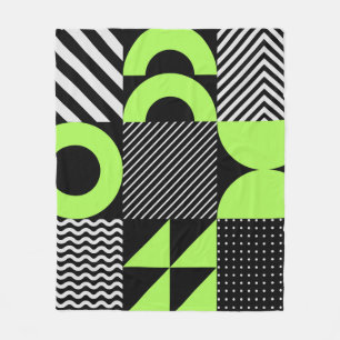 Minimalistisch geometrisch, Scandinavisch patroon Fleece Deken