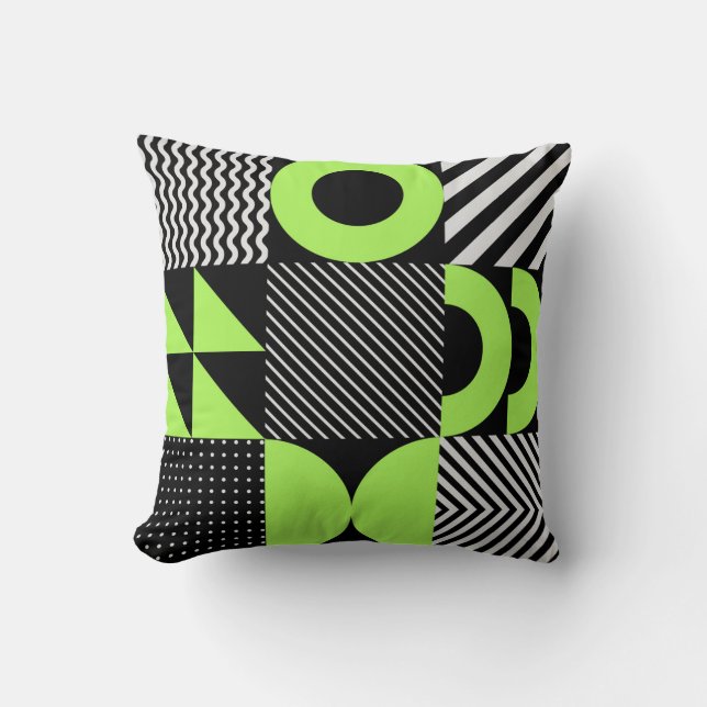 Minimalistisch geometrisch, Scandinavisch  patroon Kussen (Voorkant)