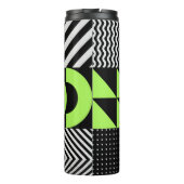 Minimalistisch geometrisch, Scandinavisch  patroon Thermosbeker (Achterkant)