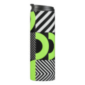 Minimalistisch geometrisch, Scandinavisch  patroon Thermosbeker (Geroteerd rechts)