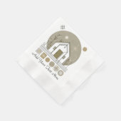 Minimalistisch geometrisch servetontwerp servet (Hoek)