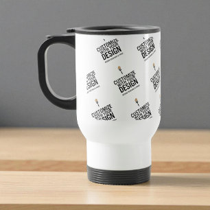 Minimalistisch Gepersonaliseerd Bedrijfsmerk Custo Reisbeker