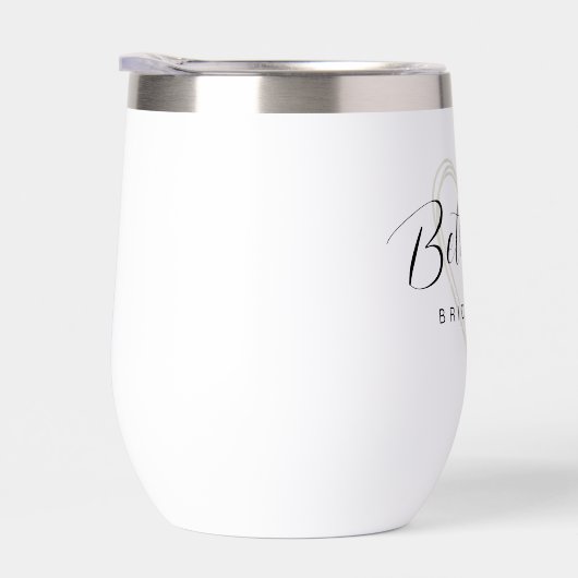 Minimalistisch gepersonaliseerd bruidsmeisje (Rechts)