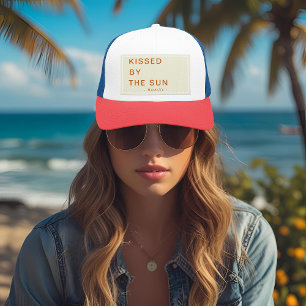 Minimalistisch Gepersonaliseerd door de Zon Gekust Trucker Pet