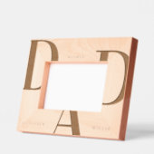 Minimalistisch gepersonaliseerd gegraveerd papa li (Links)