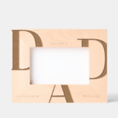 Minimalistisch gepersonaliseerd gegraveerd papa li (Voorkant)