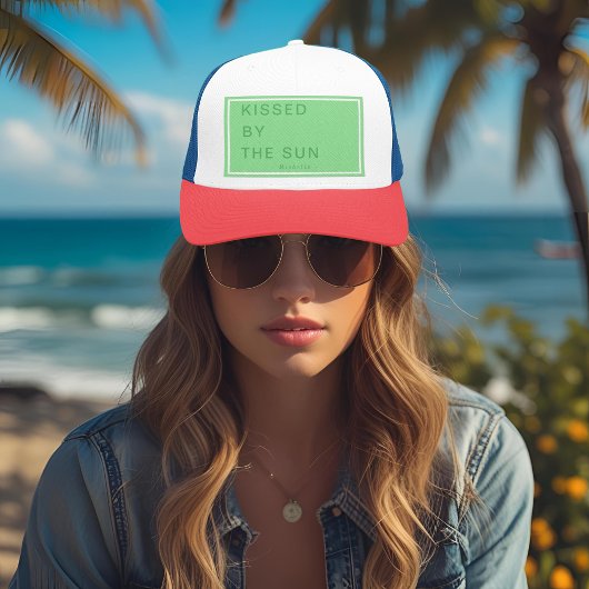 Minimalistisch Gepersonaliseerd Gekust door de Zon Trucker Pet