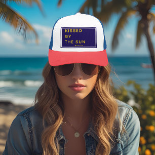 Minimalistisch Gepersonaliseerd Gekust door de Zon Trucker Pet