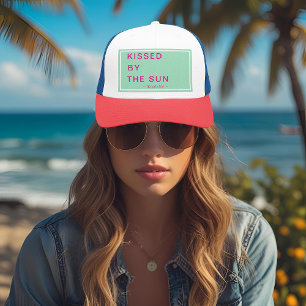 Minimalistisch Gepersonaliseerd Gekust door de Zon Trucker Pet