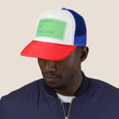 Minimalistisch Gepersonaliseerd Gekust door de Zon Trucker Pet (In situ)