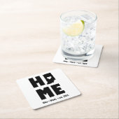 Minimalistisch gepersonaliseerd Indiana Home Kartonnen Onderzetters (Insitu)