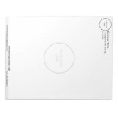 Minimalistisch Gepersonaliseerd Logo Notitieblok (Voorkant)