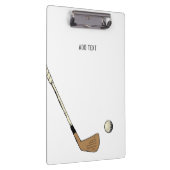 Minimalistisch gepersonaliseerd modern  golfspel klembord (Rechts)