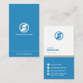 Minimalistisch gepersonaliseerd modern visitekaartje (Voorkant / Achterkant)