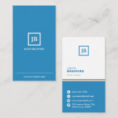 Minimalistisch gepersonaliseerd modern visitekaartje (Voorkant / Achterkant)