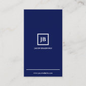 Minimalistisch gepersonaliseerd modern visitekaartje (Voorkant)