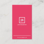 Minimalistisch gepersonaliseerd modern visitekaartje (Voorkant)