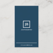 Minimalistisch gepersonaliseerd modern visitekaartje (Voorkant)