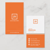 Minimalistisch gepersonaliseerd modern visitekaartje (Voorkant / Achterkant)