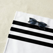 Minimalistisch gepersonaliseerd Mr. en Mrs. Strandlaken (In situ)