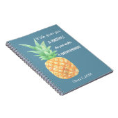 Minimalistisch gepersonaliseerd Notitieboek voor d (Rechterzijde)