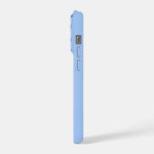 Minimalistisch gepersonaliseerd verjaardagsgeschen iPhone hoesje (Linkerkant)