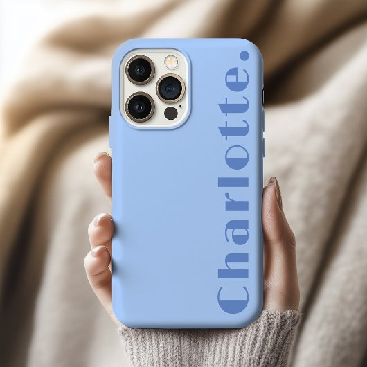 Minimalistisch gepersonaliseerd verjaardagsgeschen iPhone hoesje