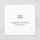 Minimalistisch Gepersonaliseerd Visitekaartje (Voorkant)