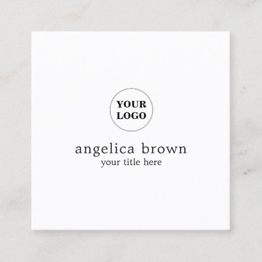 Minimalistisch Gepersonaliseerd Visitekaartje (Voorkant)