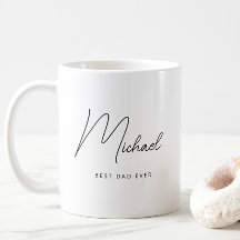 Minimalistisch gepersonaliseerde beste vader ooit