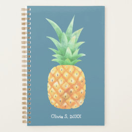 Minimalistisch gepersonaliseerde Golden Pineapple Planner