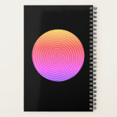 Minimalistisch gepersonaliseerde hypnose zwart planner (Achterkant)