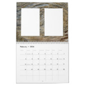Minimalistisch gepersonaliseerde rustige fotoframe kalender (Feb 2026)