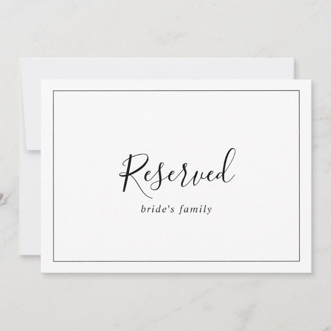 Minimalistisch gereserveerde teken (Voorkant)