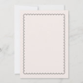 Minimalistisch gescalloped feest op 30ste verjaard kaart (Achterkant)