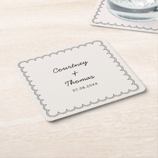 Minimalistisch gescand kader Drink Onderzetters (Schuin)