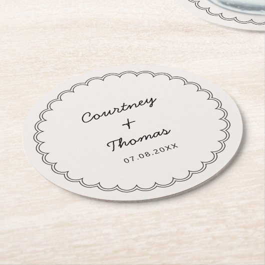 Minimalistisch gescand kader Drink Onderzetters (Gebogen)