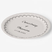 Minimalistisch gescand kader papieren bordje (Gekanteld)