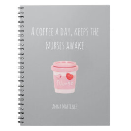 Minimalistisch geschenk voor verpleegkundestudente notitieboek
