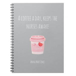 Minimalistisch geschenk voor verpleegkundestudente notitieboek