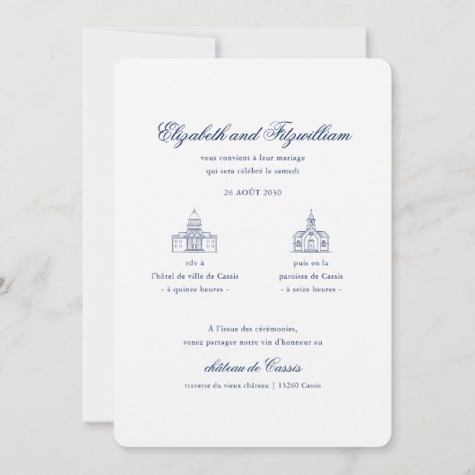 Minimalistisch geschetste bruids boeket bruiloft a kaart (Achterkant)