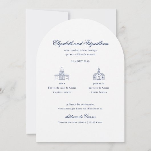 Minimalistisch geschetste bruids boeket bruiloft kaart (Achterkant)